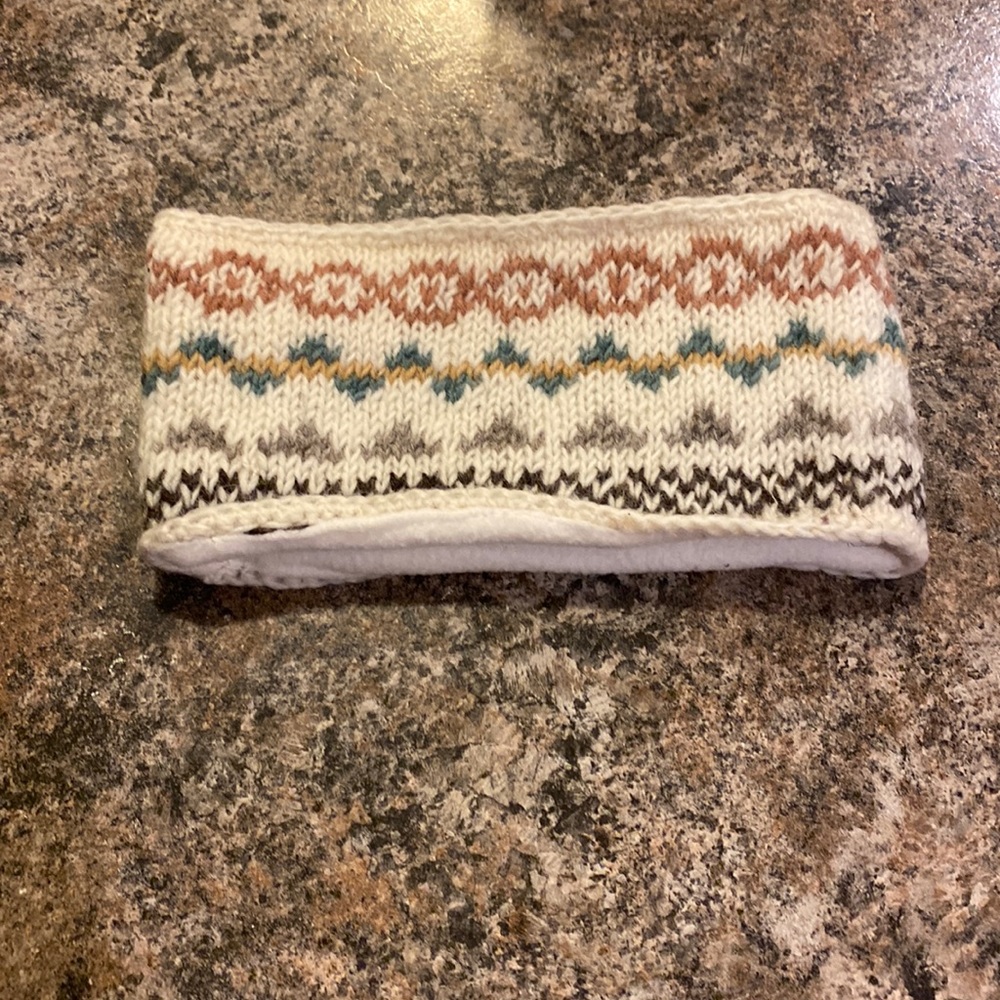 Headwarmer, multi colored. Hand made.
